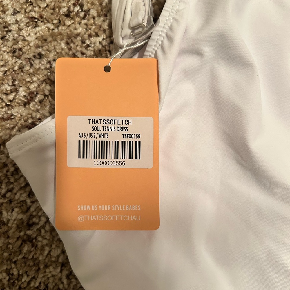 White One-Shoulder Dress Tennis Dress - Picture 4 of 4
